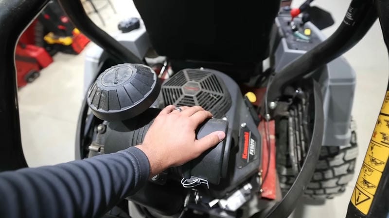 Inspect your mower’s tires, brakes, and overall condition before tackling hills
