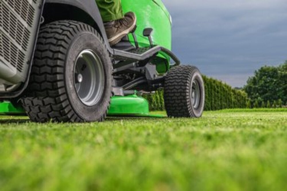 Maintaining your riding lawn mowers tires helps safe and effective performance on hills