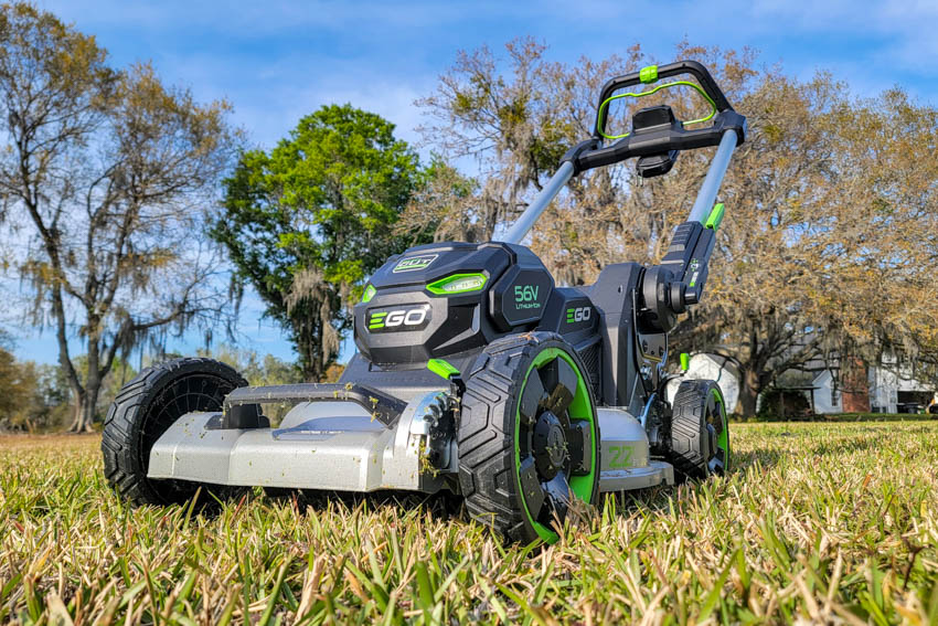 The EGO LM2200SP offers powerful, versatile mowing