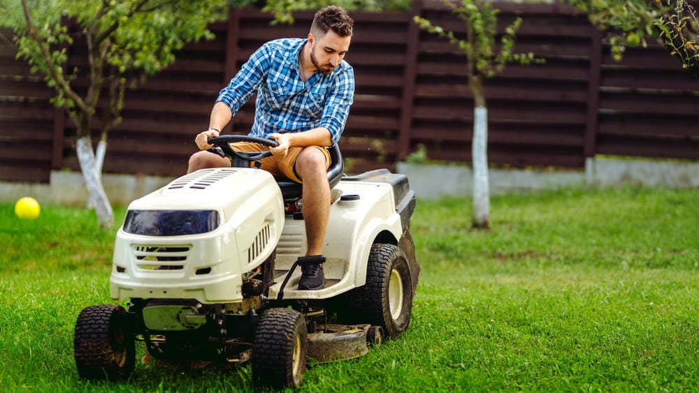 how to use a riding lawn mower