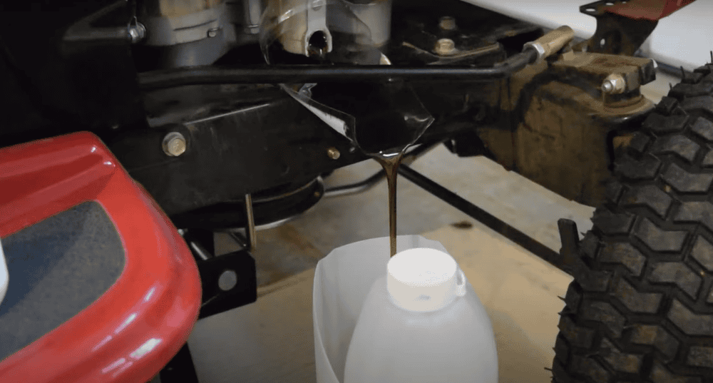 how to change oil in a riding lawn mower